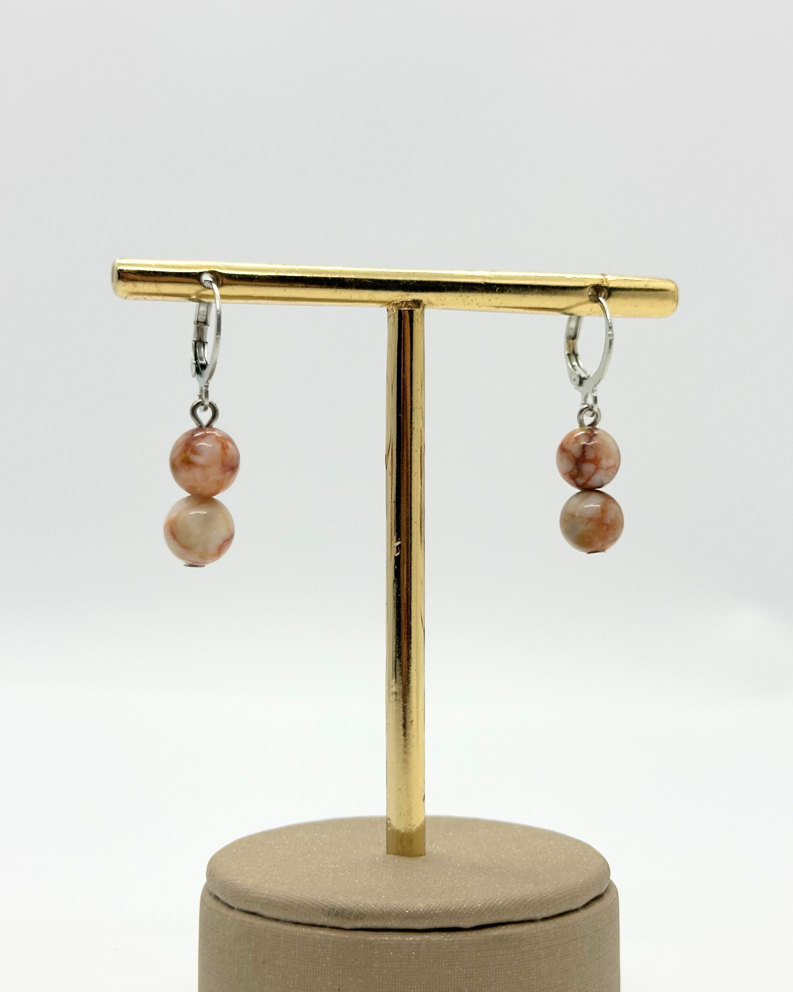 Brinco Jaspe Vermelha