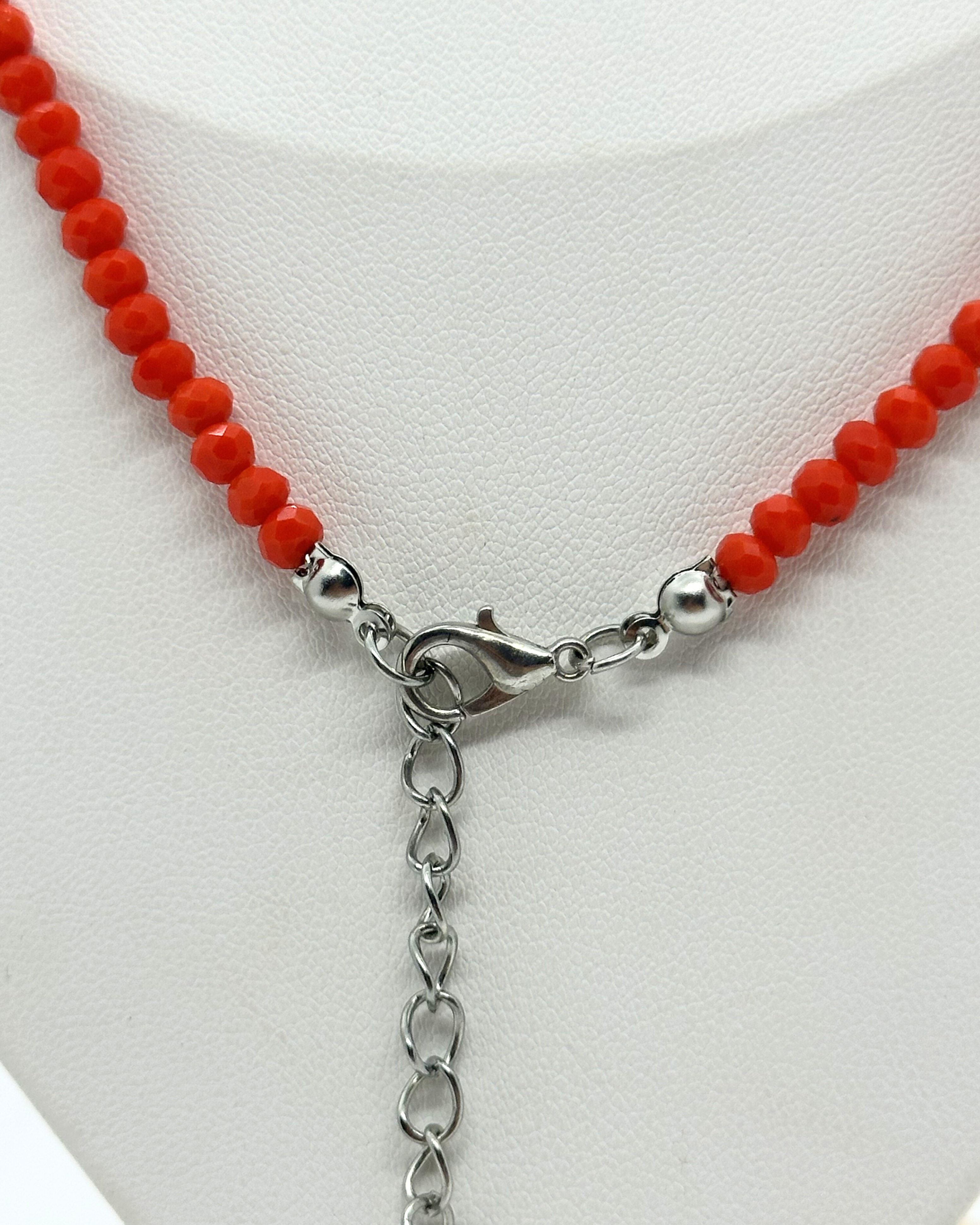 Colar Cristal Laranja