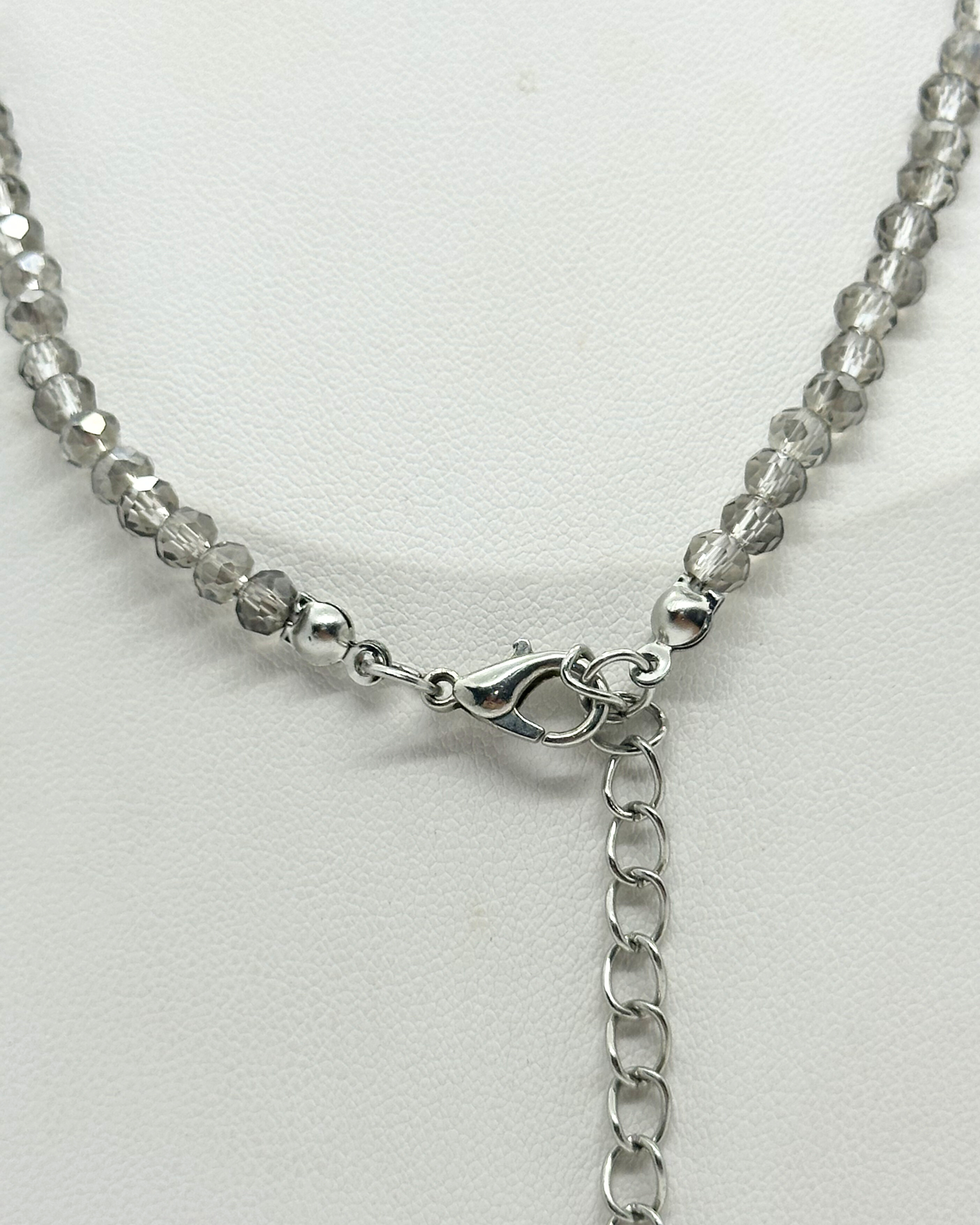 Colar Cristal grafite