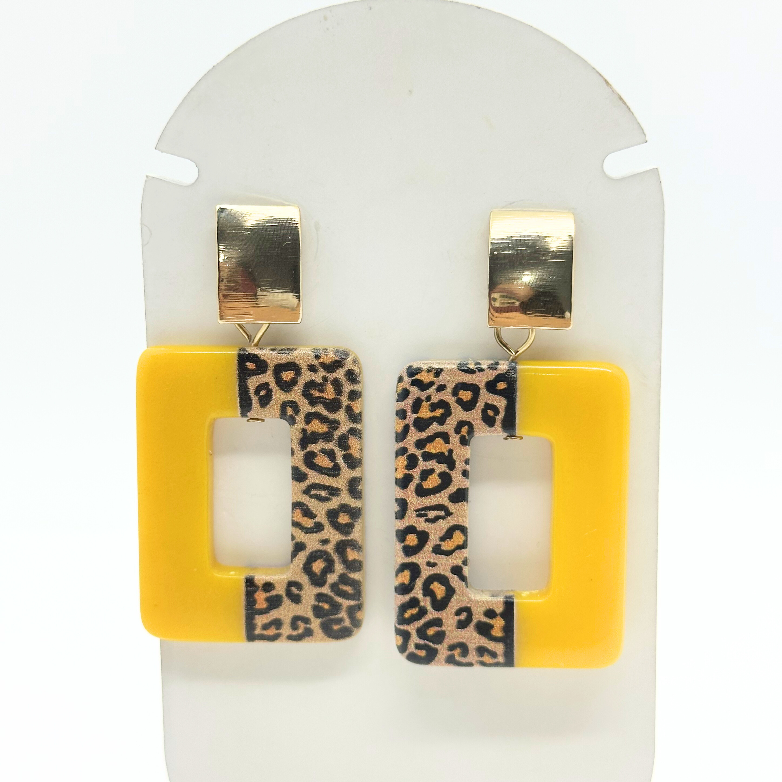 Brinco Onça Quadrado