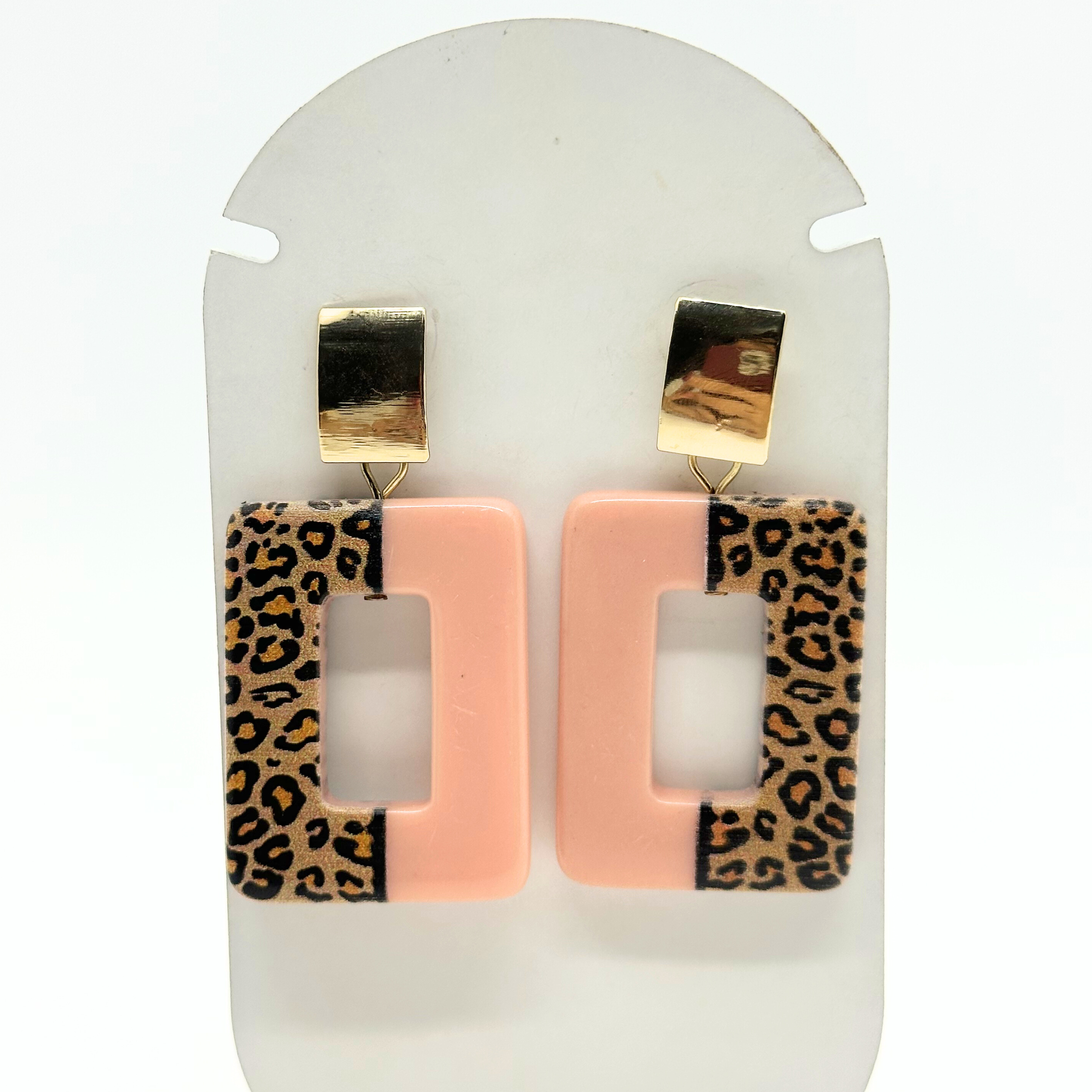 Brinco Onça Quadrado