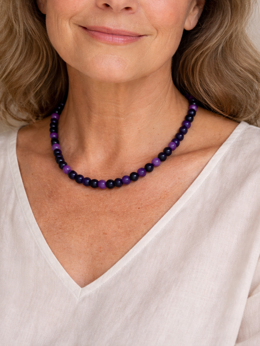 Choker Ágata Roxa