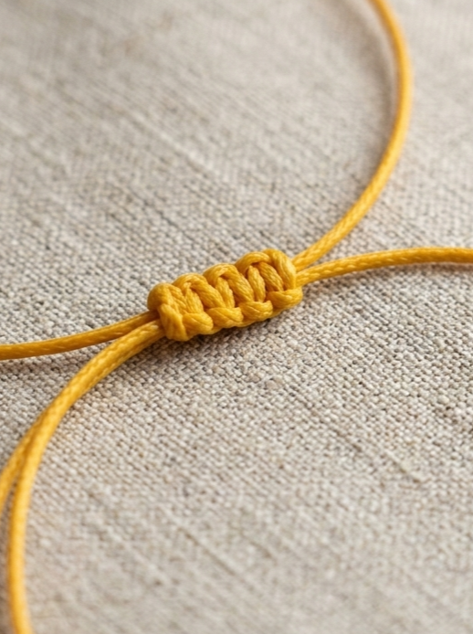 Colar Amarelo Ajustável
