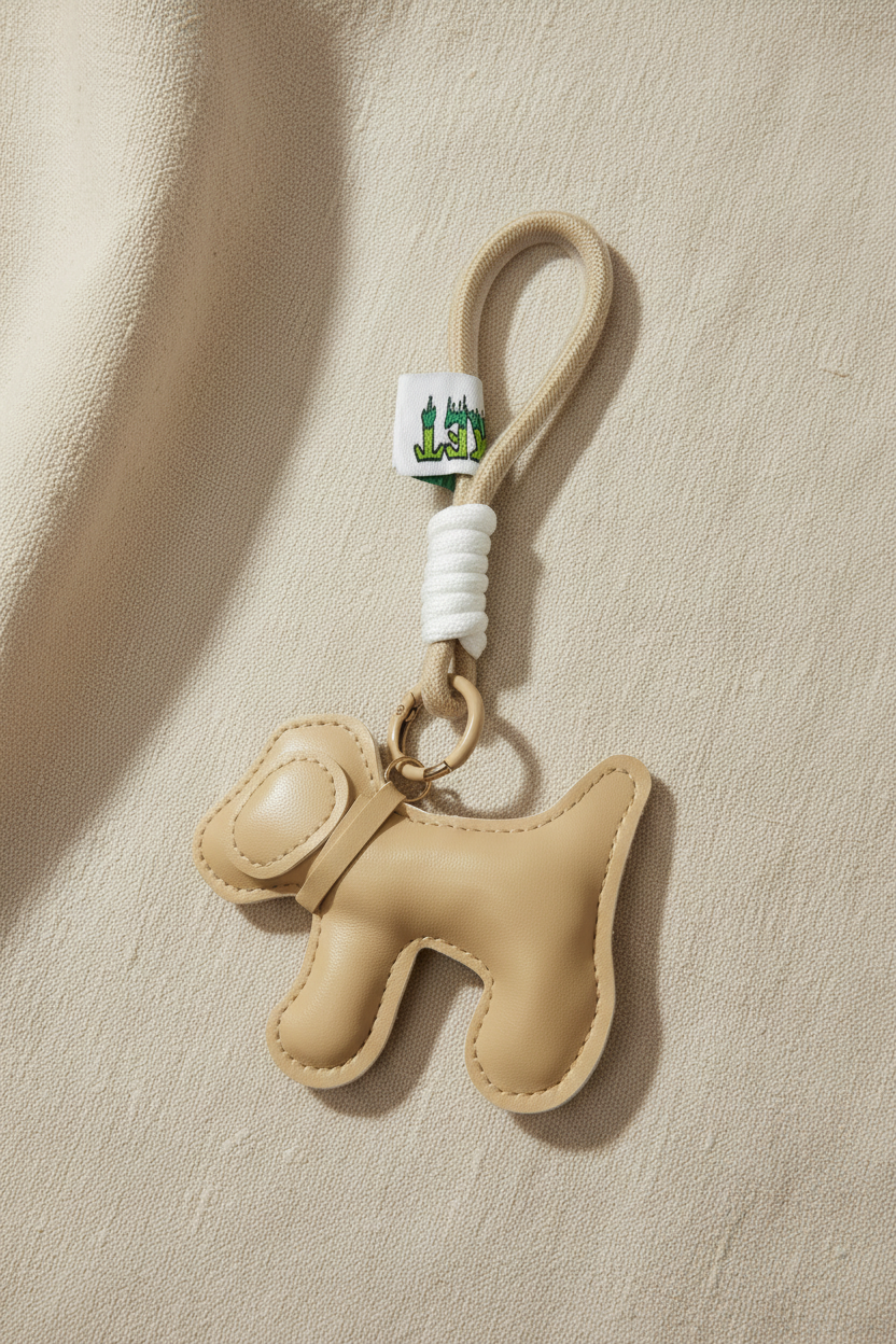 Chaveiro cachorro — troca de fundo linho
