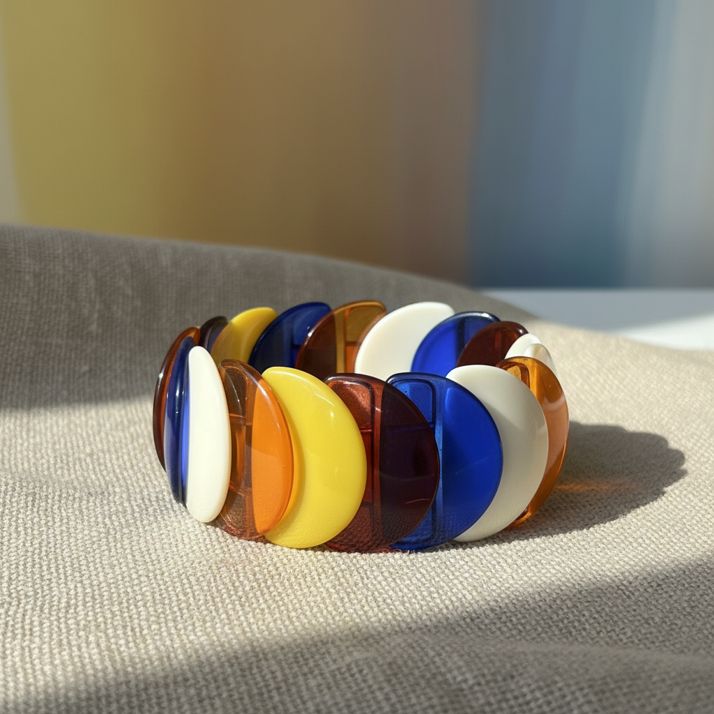 Pulseira Bossa Color em Linho Minimalista