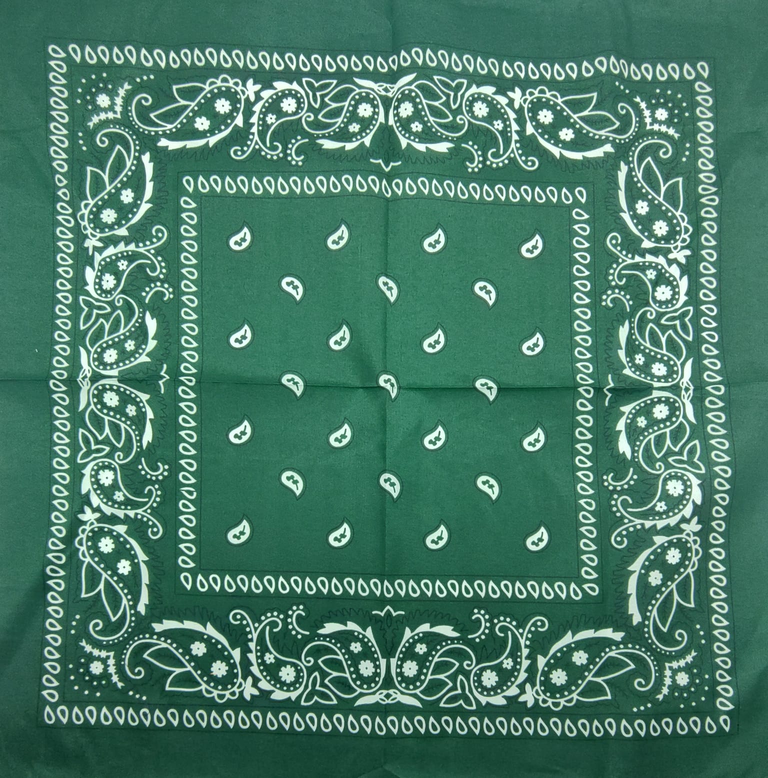 Bandana Verde Estampa Paisley