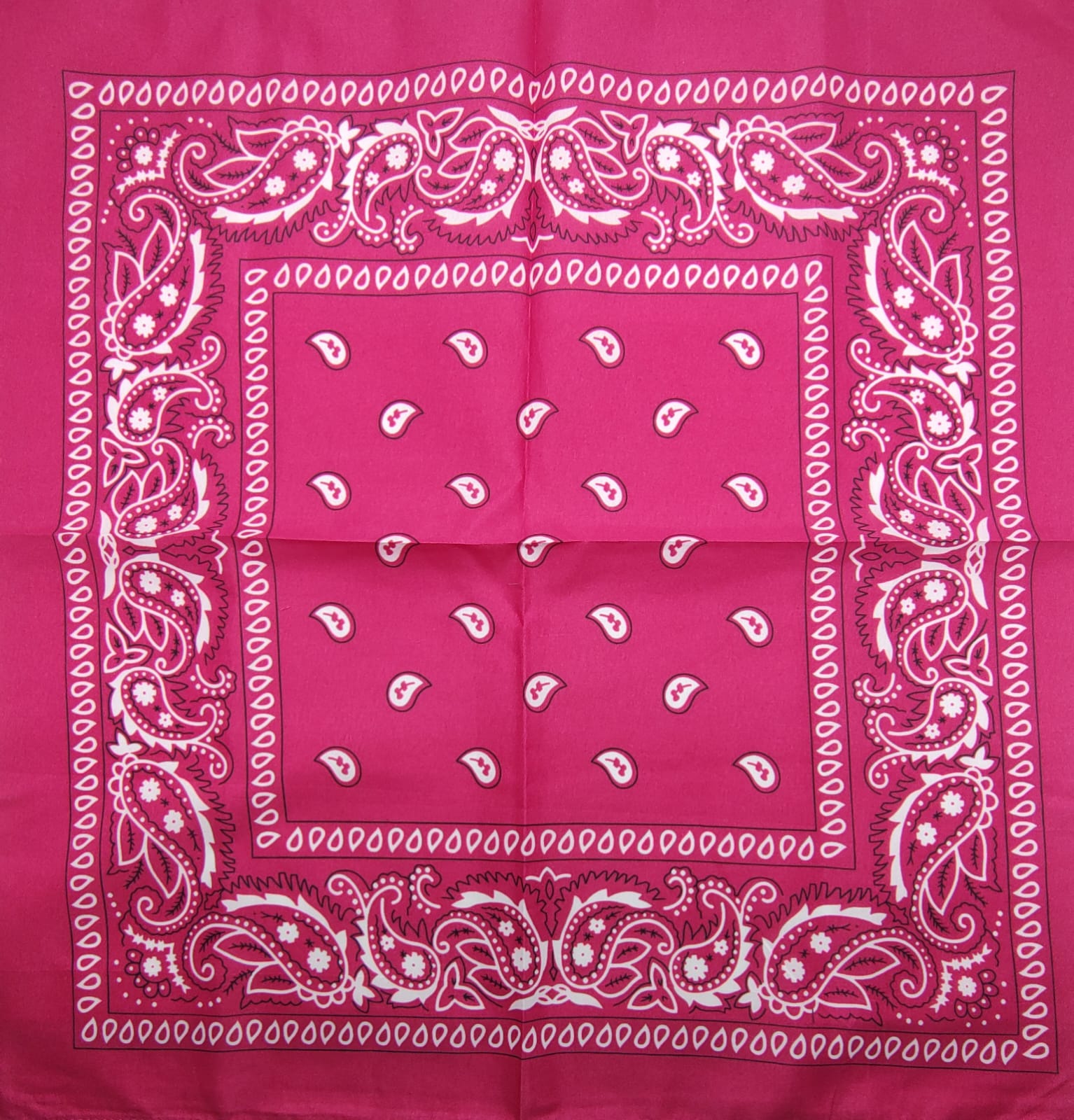 Bandana Pink Estampa Paisley