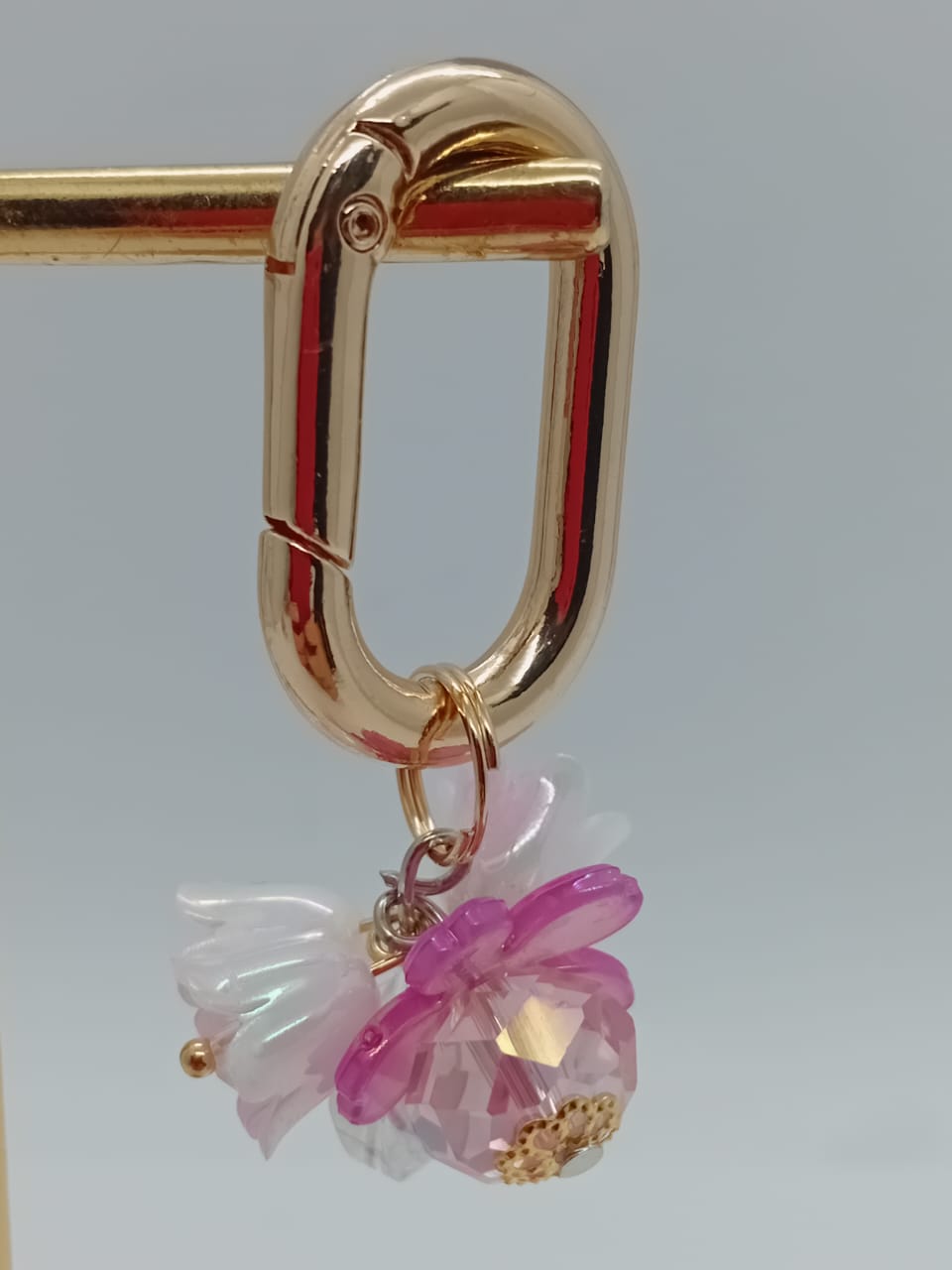 Pingente Mini Flor Pink