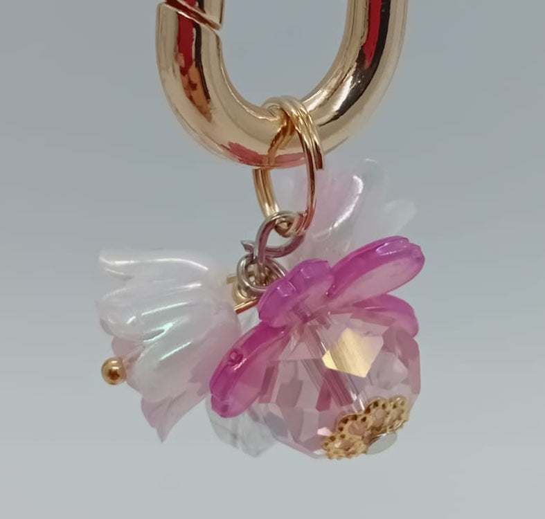Pingente Mini Flor Pink