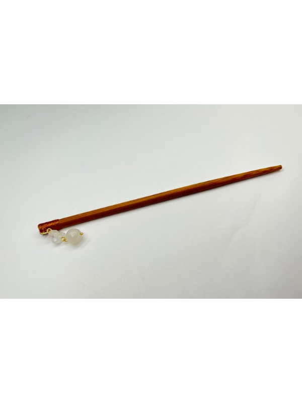 Palito Quartzo de cristal e Àgata Branca