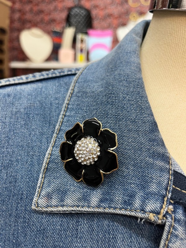 Broche Flor Camélia 