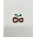 Broche Cereja Vazado